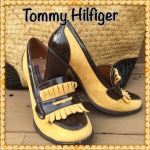 TOMMY HILFILGER BLOCK HEELS